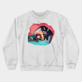 Rabbit and Fox Crewneck Sweatshirt